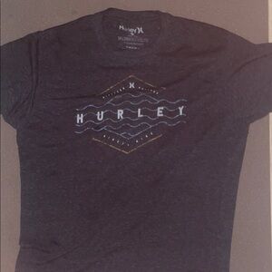 Hurley Men's Charcoal Graphic Tee